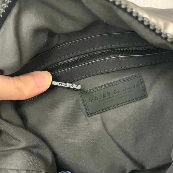 Silver / Space Grey Quilted Puffer Small Pajar Handbag / Crossbody Bag - Picture 15 of 15